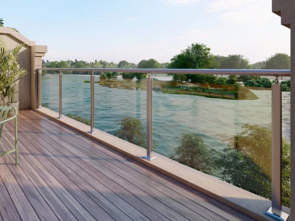 海邊不銹鋼玻璃護欄